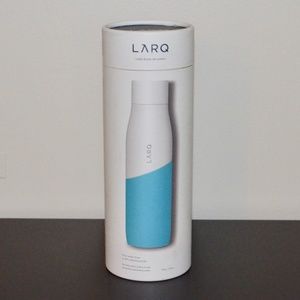 LARQ BLUE WHITE SELF CLEANING REUSABLE WATER BOTTLE